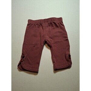 This is a pair of Cat & Jack baby jogger sweatpants in a maroon or red color